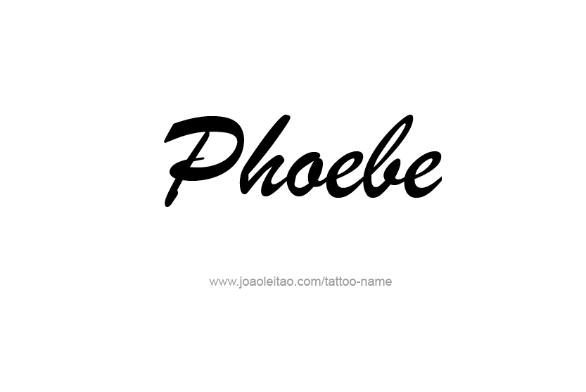 Tattoo Design Name Phoebe   