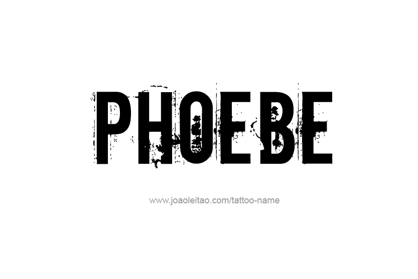 Tattoo Design Name Phoebe   