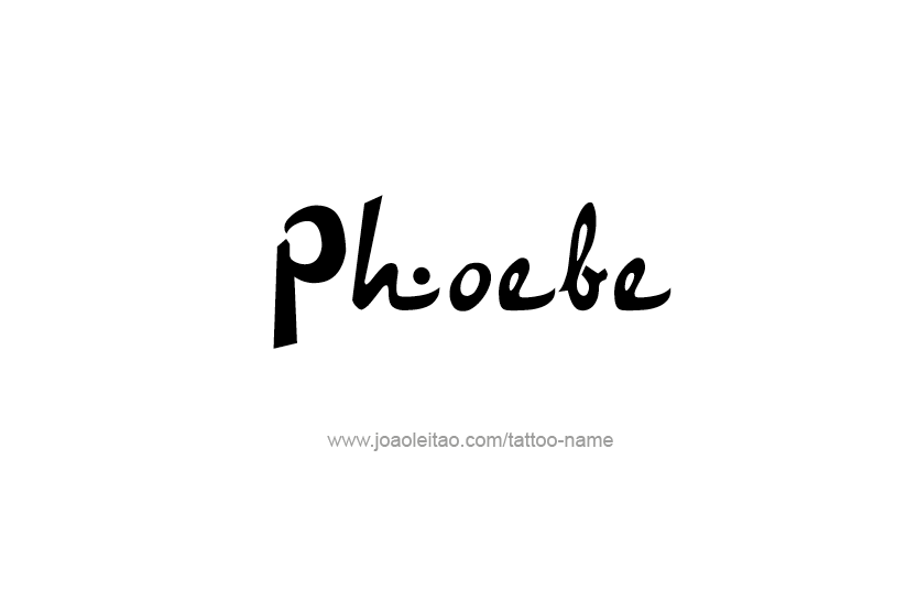 Tattoo Design Name Phoebe   