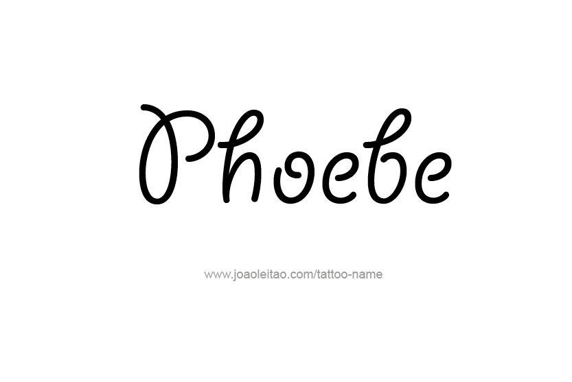 Tattoo Design Name Phoebe   