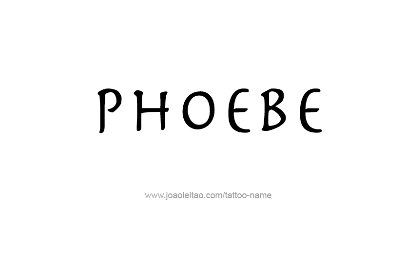 Tattoo Design Name Phoebe   