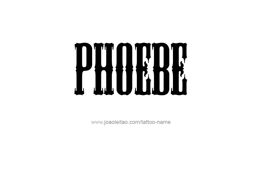 Tattoo Design Name Phoebe   