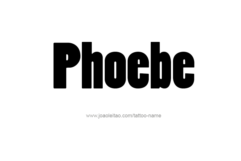 Tattoo Design Name Phoebe   