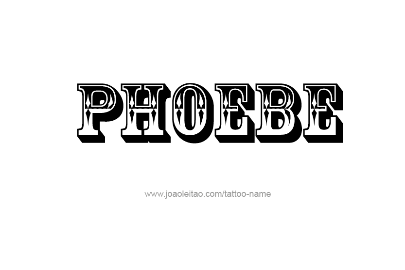 Tattoo Design Name Phoebe   