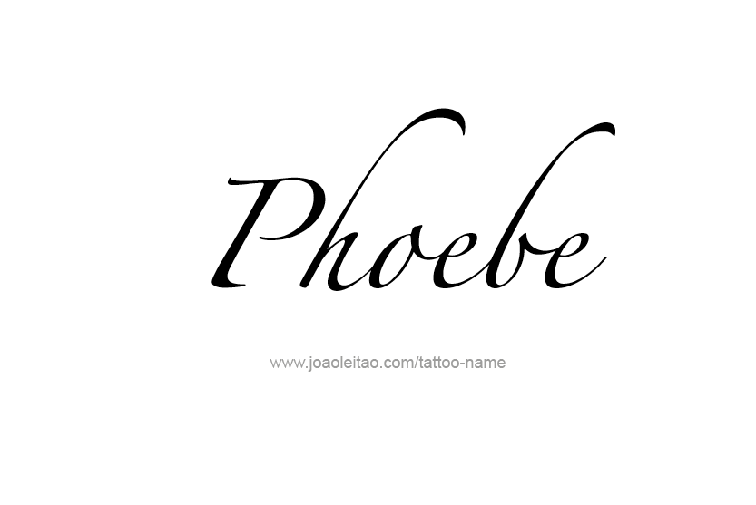 Tattoo Design Name Phoebe   