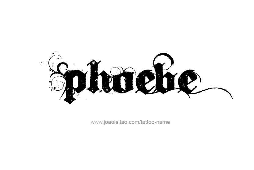 Tattoo Design Name Phoebe   