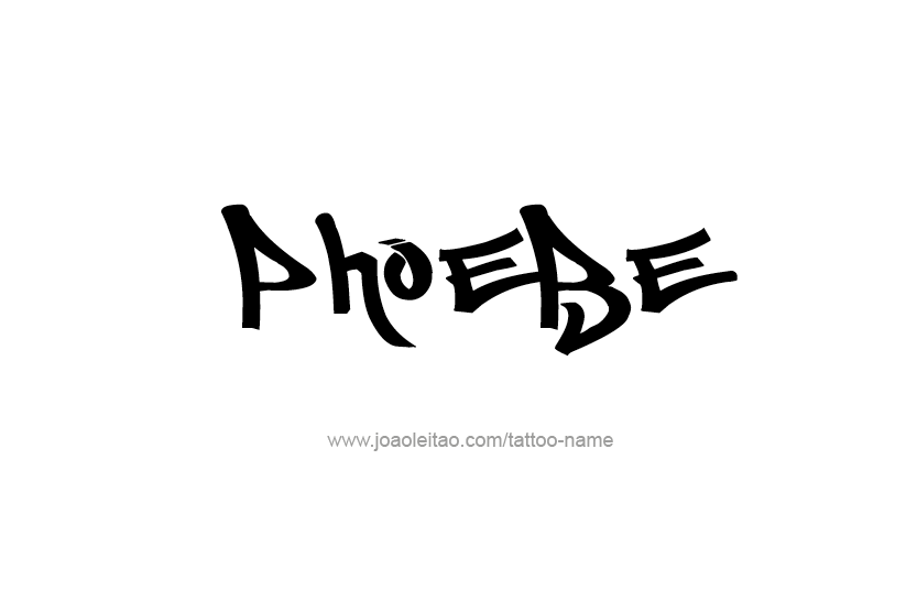 Tattoo Design Name Phoebe   