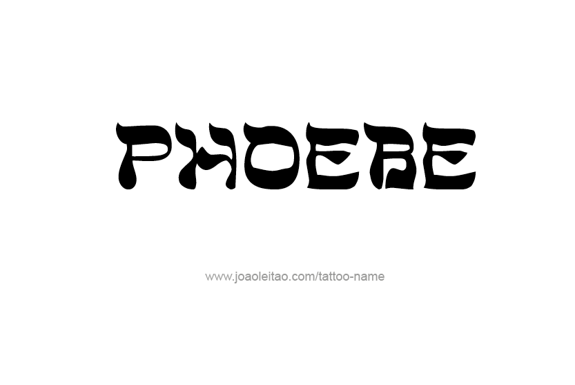 Tattoo Design Name Phoebe   