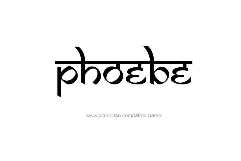 Tattoo Design Name Phoebe   