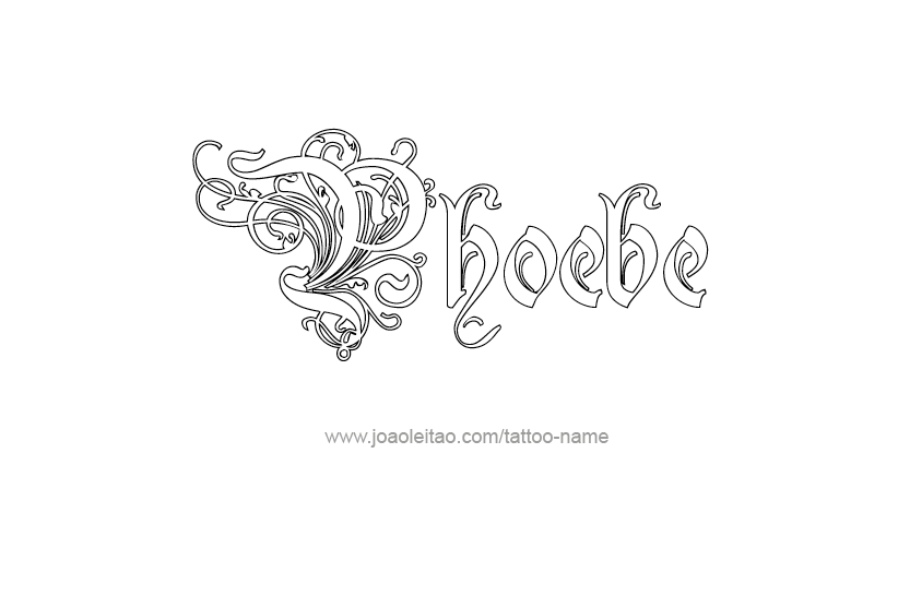 Tattoo Design Name Phoebe   