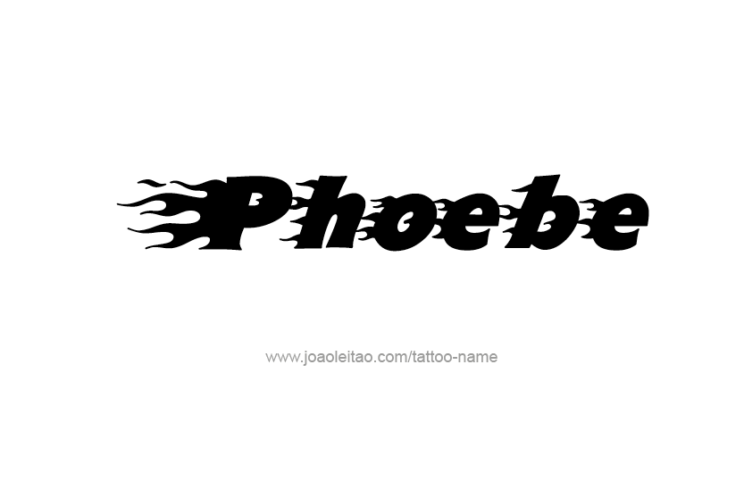 Tattoo Design Name Phoebe   