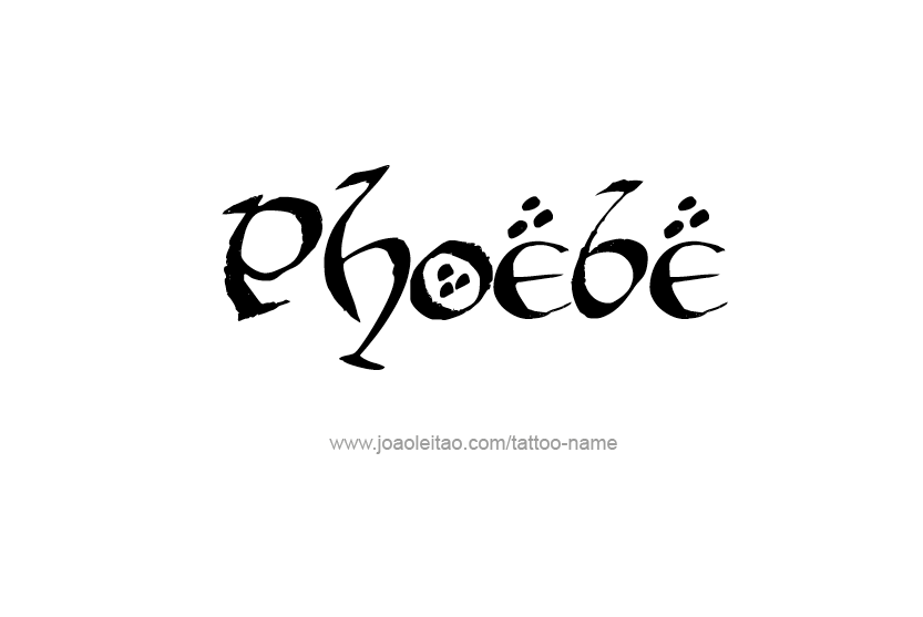 Tattoo Design Name Phoebe   