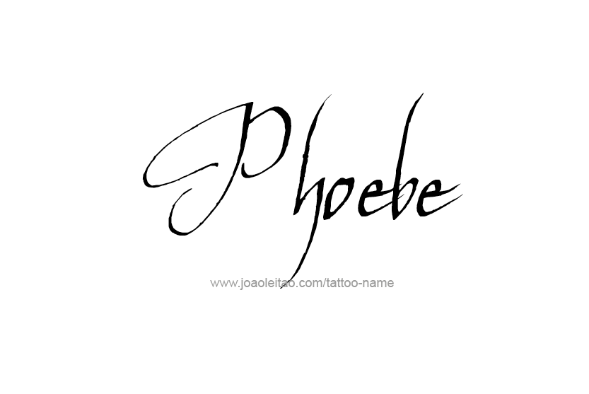 Tattoo Design Name Phoebe   