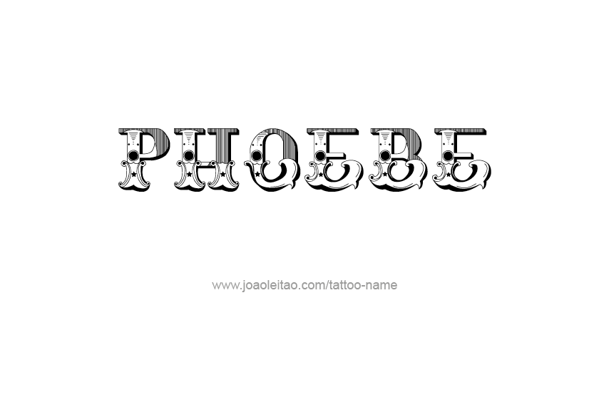 Tattoo Design Name Phoebe   