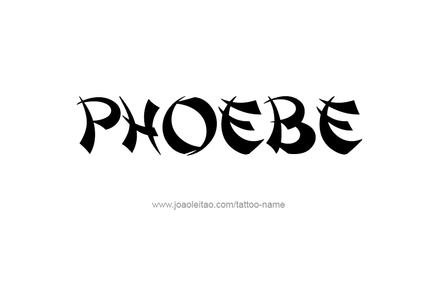 Tattoo Design Name Phoebe