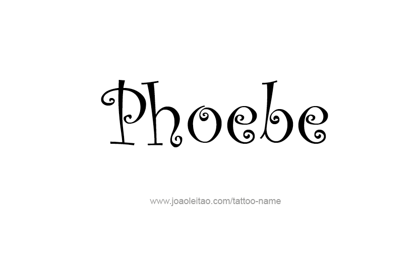 Tattoo Design Name Phoebe   