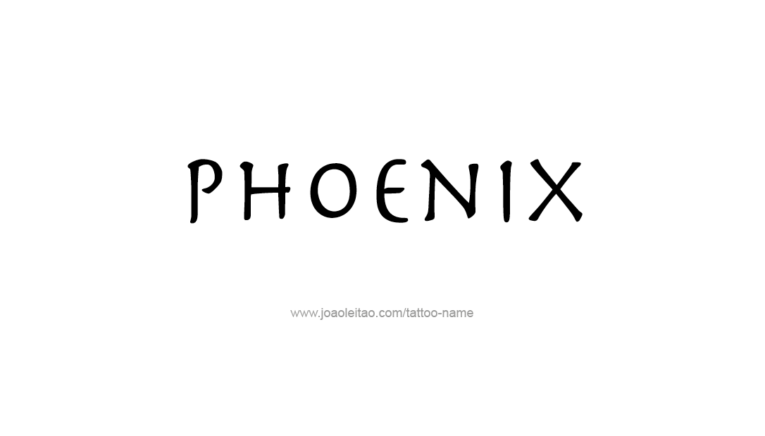 Tattoo Design Name Phoenix   