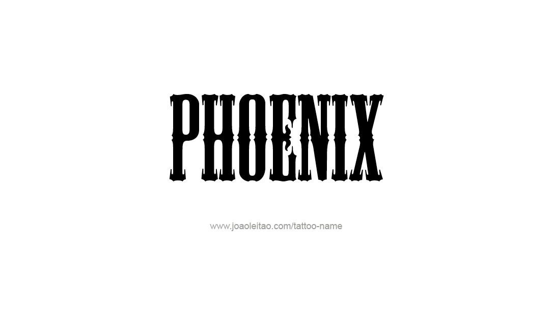 Tattoo Design Name Phoenix   