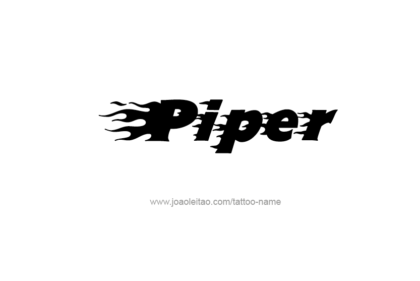 Tattoo Design Name Piper   