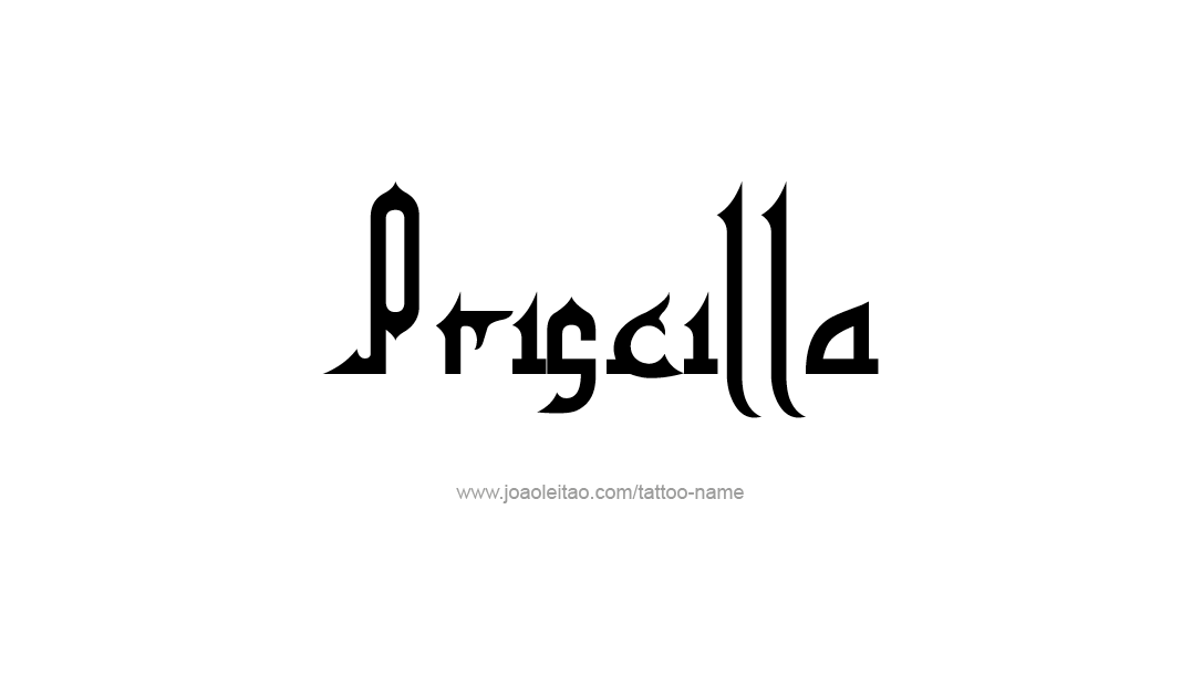 Tattoo Design Name Priscilla   