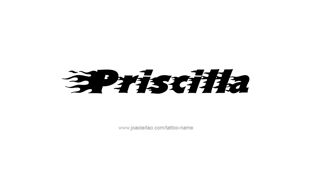 Tattoo Design Name Priscilla   