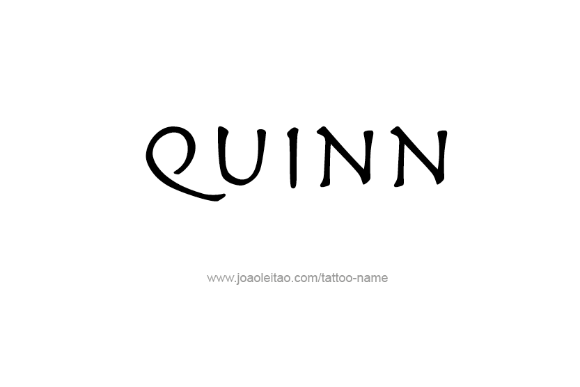 Tattoo Design Name Quinn   