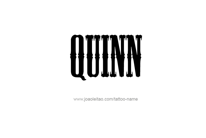 Tattoo Design Name Quinn   