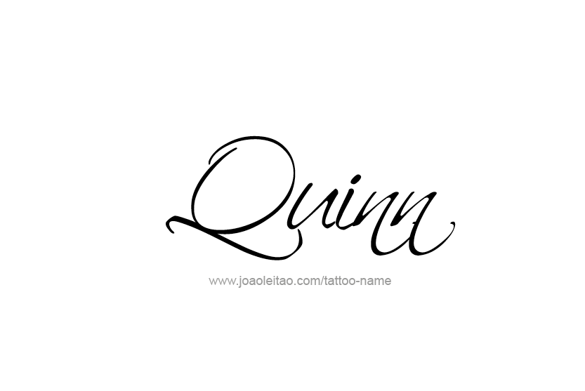 Tattoo Design Name Quinn   