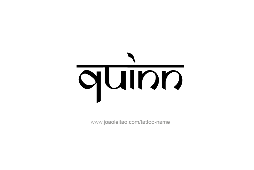 Tattoo Design Name Quinn   