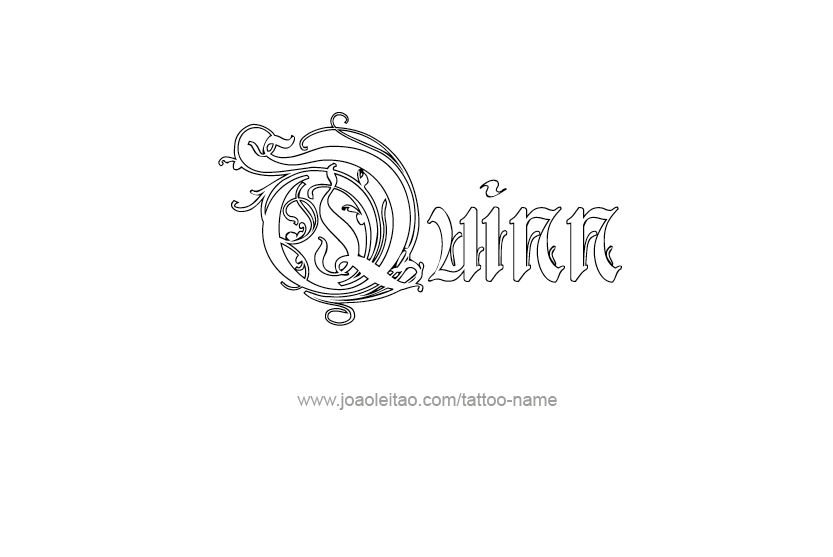 Tattoo Design Name Quinn   