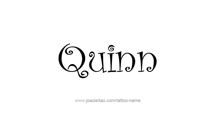 Tattoo Design Name Quinn   