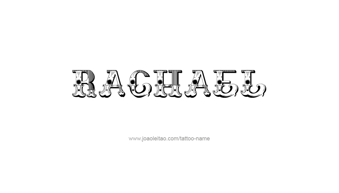 Tattoo Design Name Rachael   