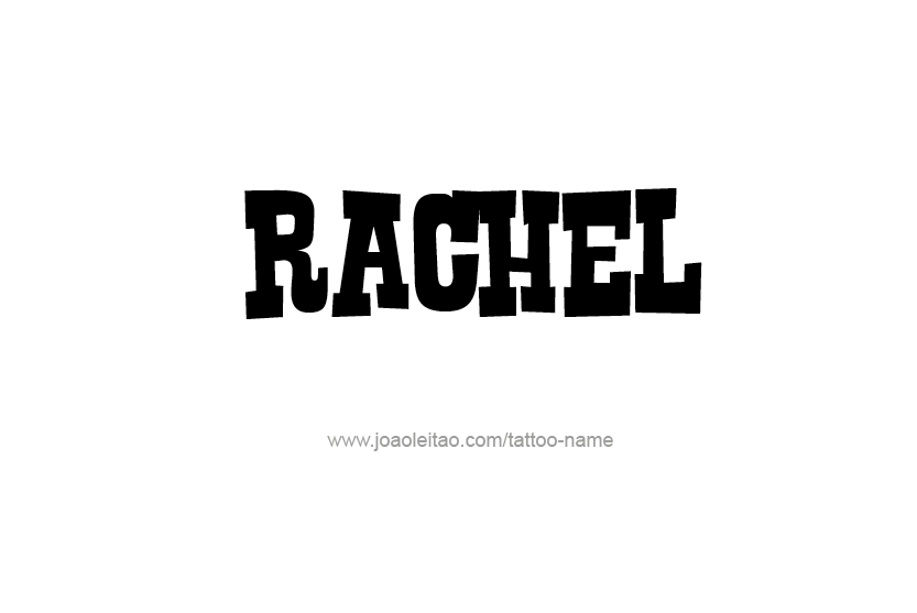 Tattoo Design Name Rachel   