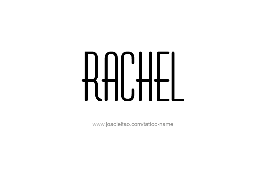 Tattoo Design Name Rachel   