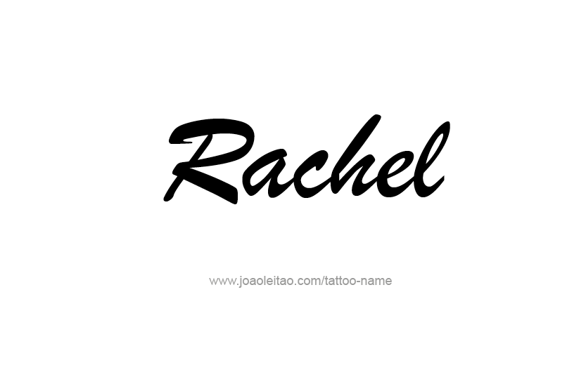 Tattoo Design Name Rachel   