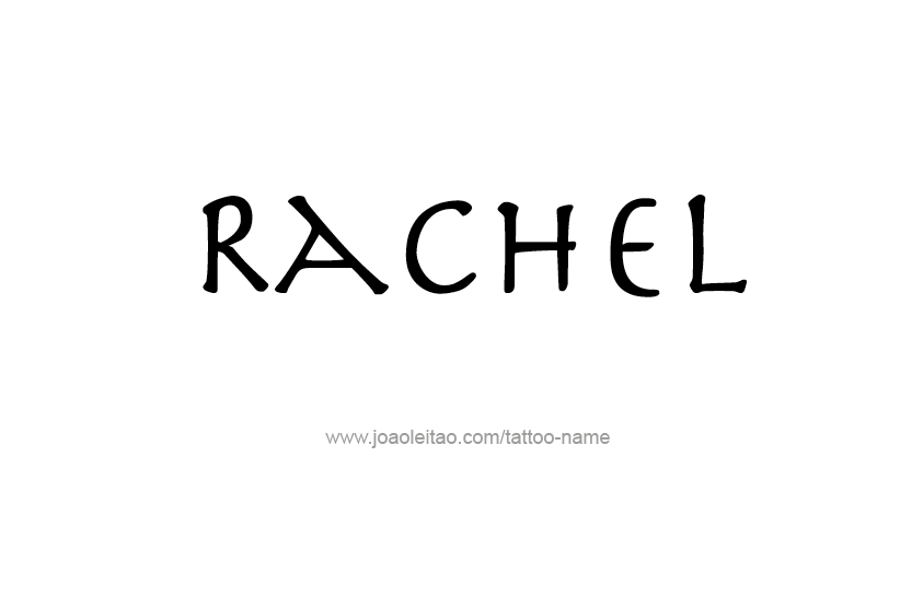 Tattoo Design Name Rachel   