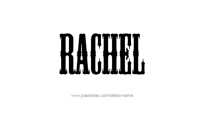 Tattoo Design Name Rachel   