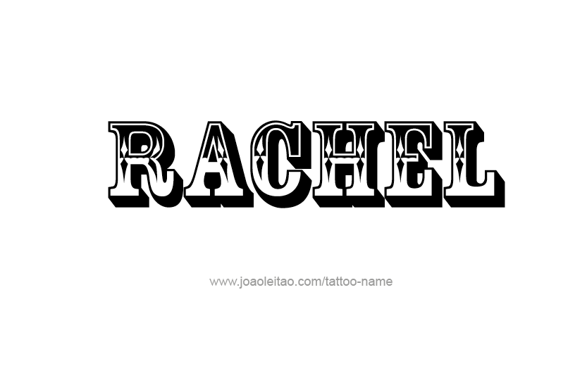 Tattoo Design Name Rachel   