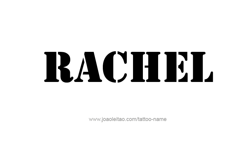 Tattoo Design Name Rachel   