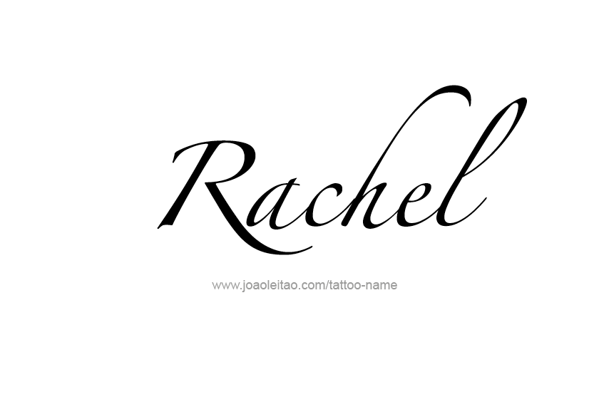 Tattoo Design Name Rachel   