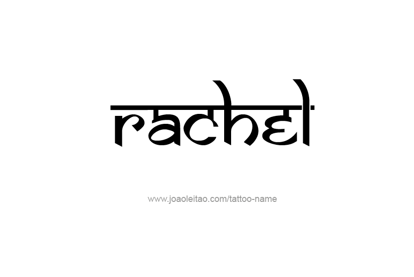 Tattoo Design Name Rachel   