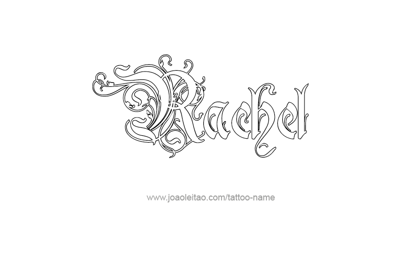 Tattoo Design Name Rachel   