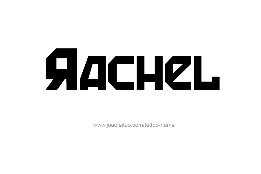 Tattoo Design Name Rachel   