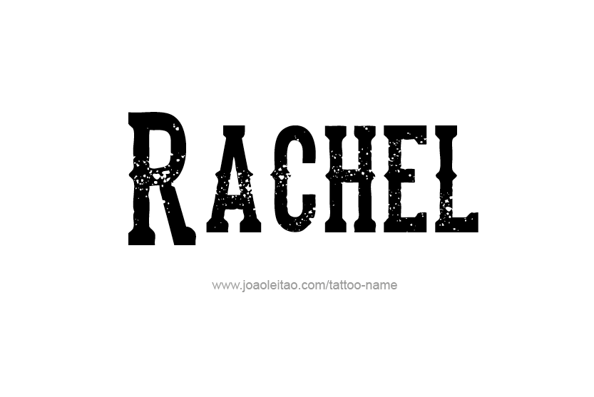 Tattoo Design Name Rachel   