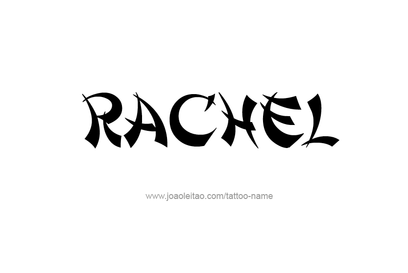 Tattoo Design Name Rachel