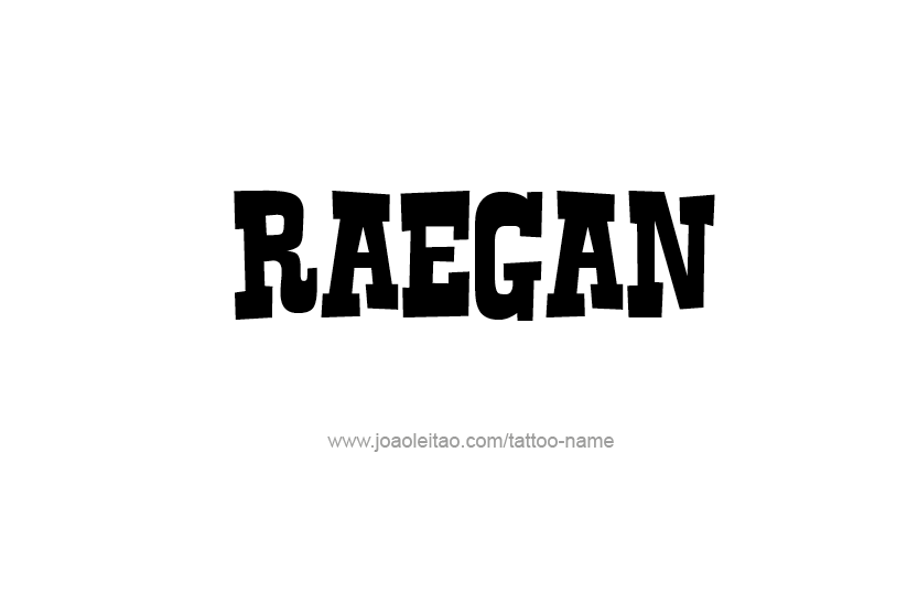 Tattoo Design Name Raegan   