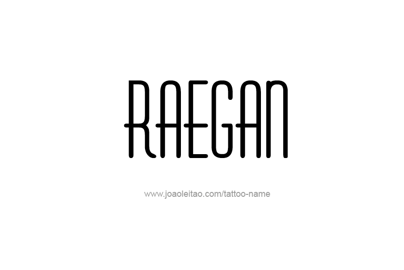 Tattoo Design Name Raegan   