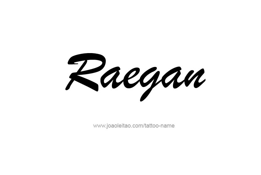 Tattoo Design Name Raegan   