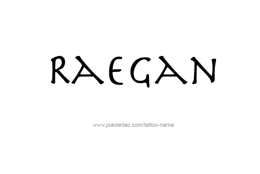 Tattoo Design Name Raegan   