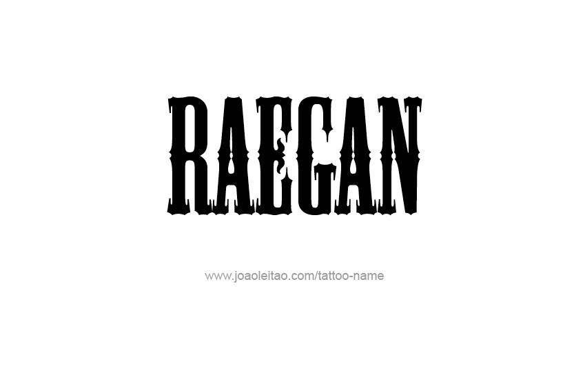 Tattoo Design Name Raegan   